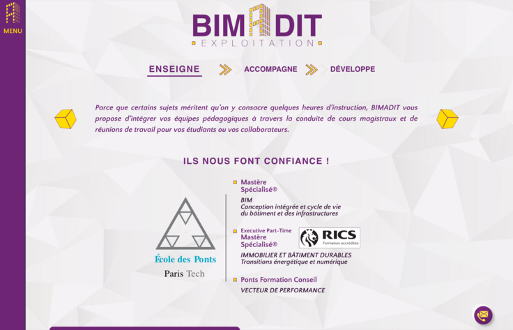 Bimadit | Un site réalisé par Lovelace & Balzac