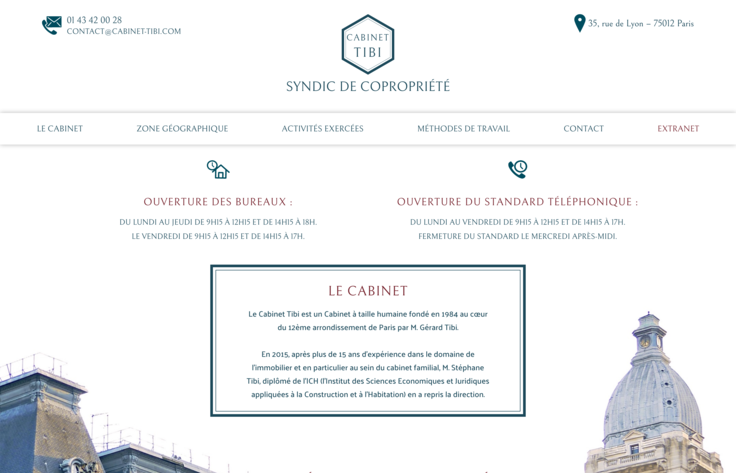 Cabinet Tibi | Un site réalisé par Lovelace & Balzac