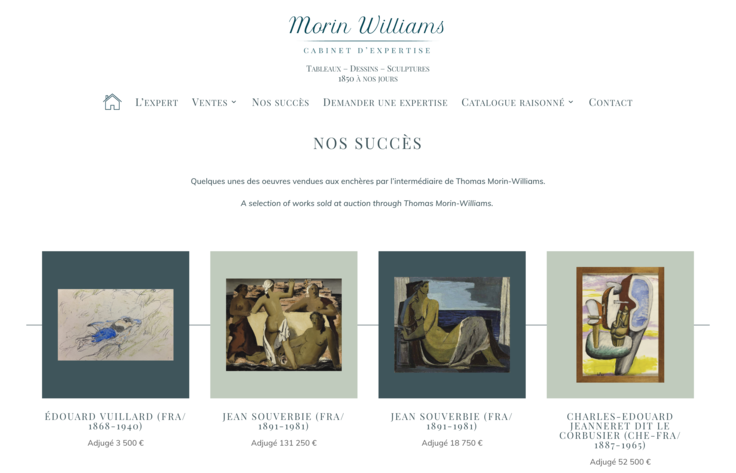 Cabinet Morin-Williams | Un site réalisé par Lovelace & Balzac